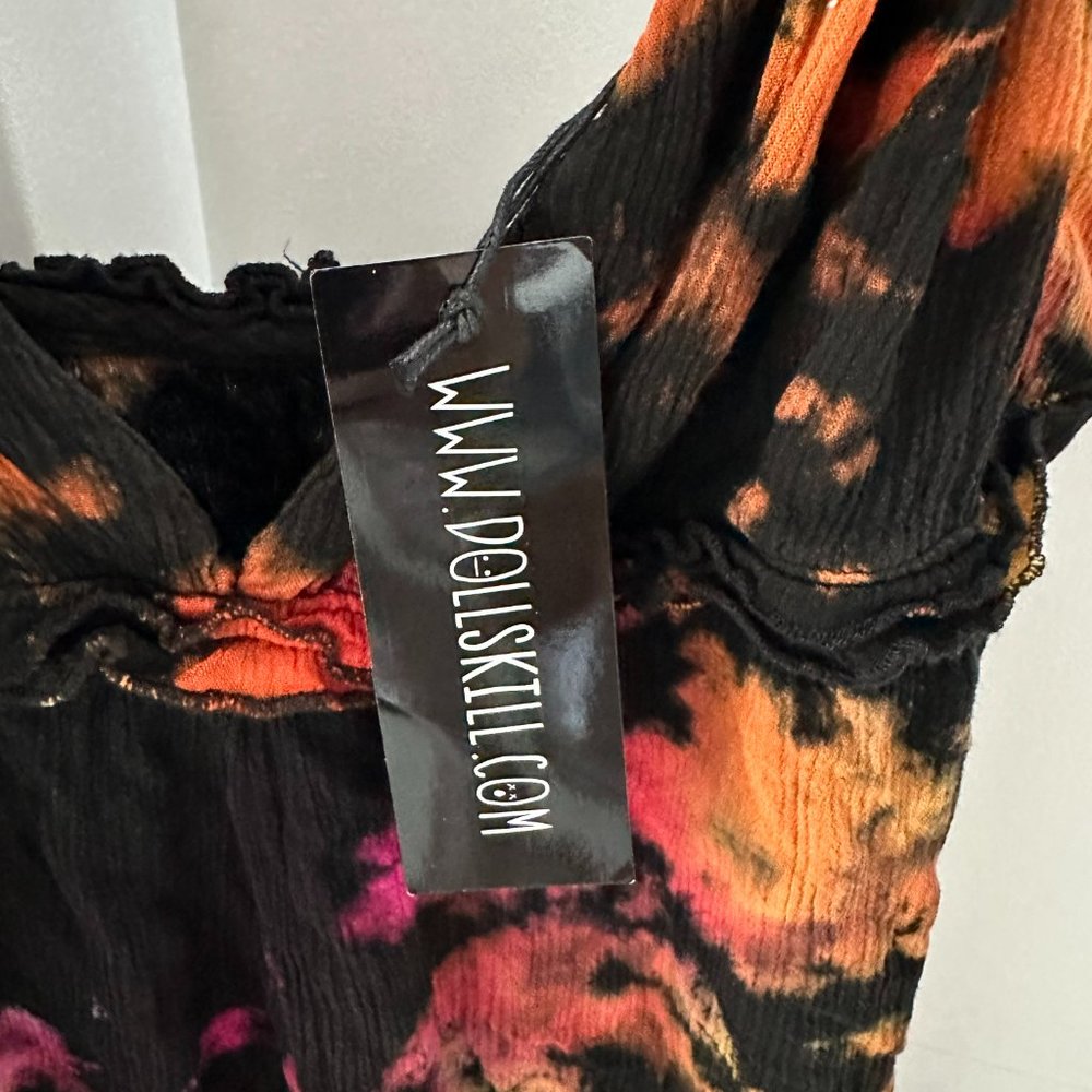 NWT Dolls Kill Summertime Blues Tie Dyed Mini Dress - Size XS - Picture 5 of 6